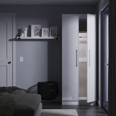 Paris Manufactured Wood Wardrobe