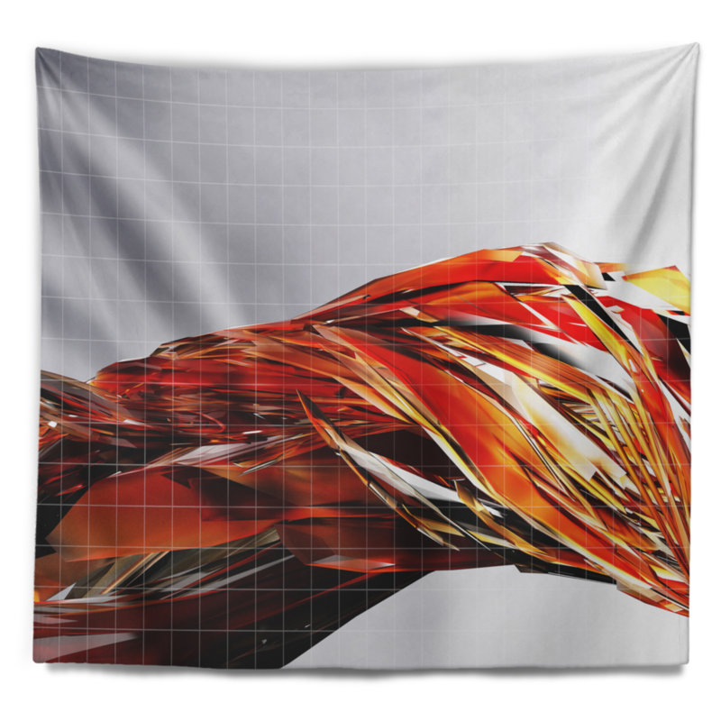 Coussin floral floral, H 50 po x l 60 po