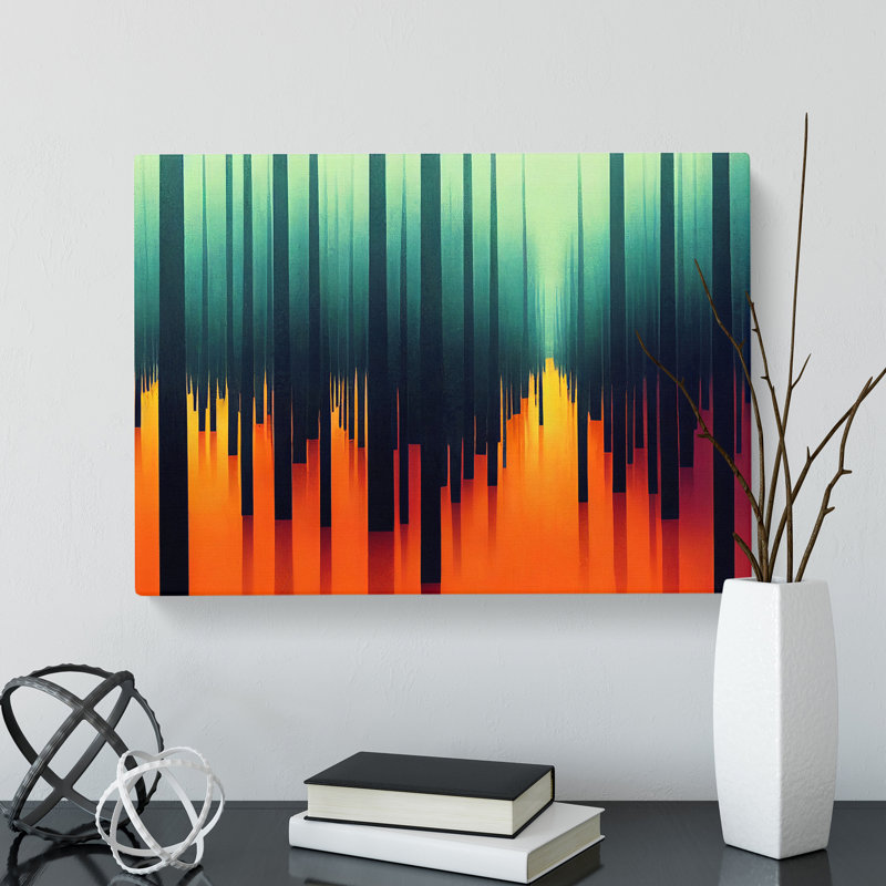 Striking Abstract Forest - Wrapped Canvas