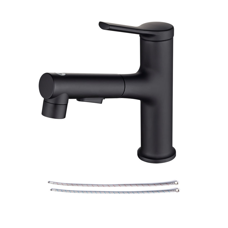 Single-Hole Single-handle Bathroom Faucet, Matte Black
