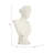 Sagebrook Home's Exquisite 20" Darcy Quartz Resin Statue, Elegant White Resin, Artistic Home Decor Sculptures For Connoisseurs