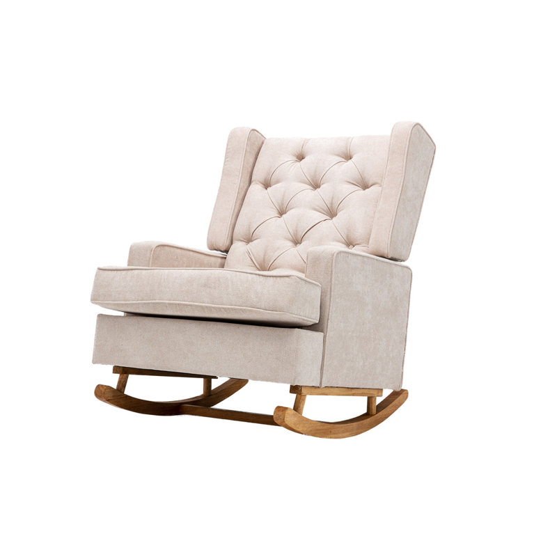 Chaise berçante Elliegrace, Beige