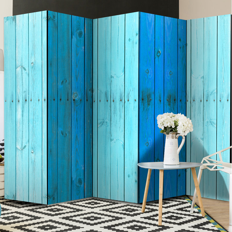 Jerada 172cm H Solid Wood Folding Room Divider, 5