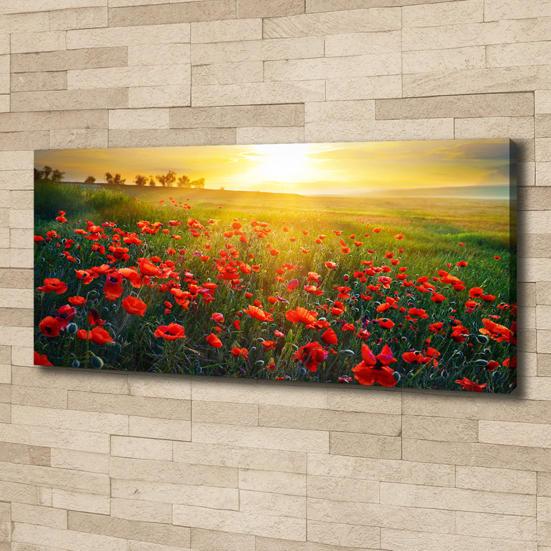 Field Of Poppies - Wrapped Canvas Print