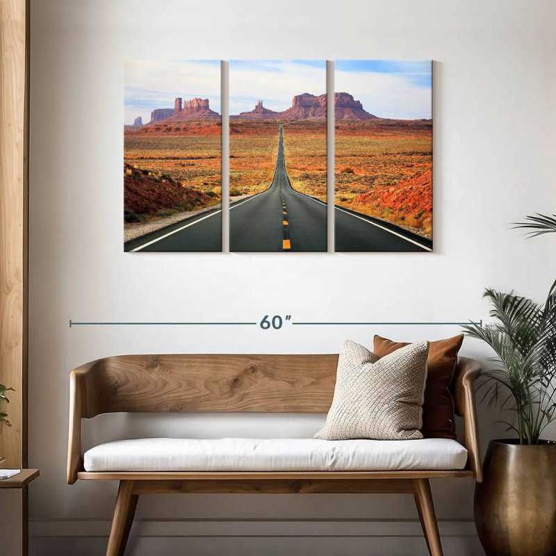 Mehar célèbre route de Monument Valley, H 28 po x l 45 po
