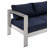 Shore Outdoor Patio Aluminum Sofa-1247526538