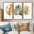 Toile avec cadre flottant brun