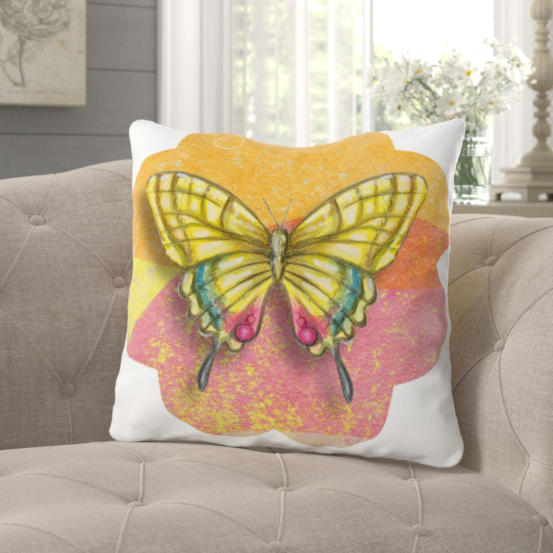Joseph Reversible Throw Pillow, Microsuede, Indoor