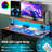 Computer Desk With Power Outlets Fast Charging Type-c Included, Gaming Desk With Led Lights, 47" Office Desk With Adjustable Monitor Stand, Small Desk Home Office Desks With Storage Bag & Hook-1884915204