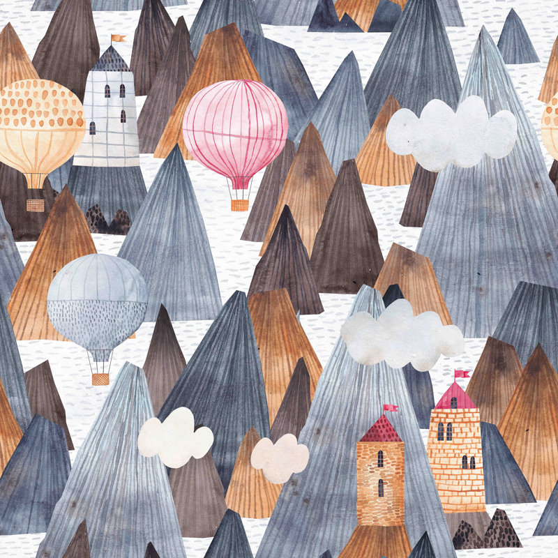 Deveraux Wall Mural, 10.41" L x 125" W, Paper