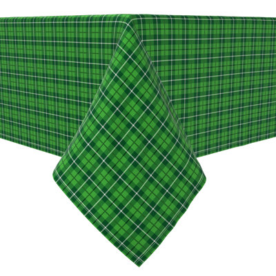 Fabric Textile Products, Inc. Rectangular Tablecloth, 100% Cotton, 60X104", Classic Irish Plaid