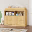 Commode à langer cannelée avec 4 tiroirs et espace de rangement ouvert, table à langer en bois démontable pour chambre d'enfant, maison-129434394