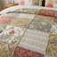 Ensemble de courtepointe en patchwork fait à la main brun clair 3 pièces HoneiLife