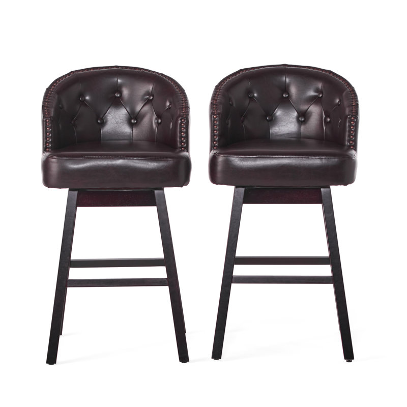 Tabouret de bar pivotant à 360 degrés avec garniture cloutée magnifique (sans la table)