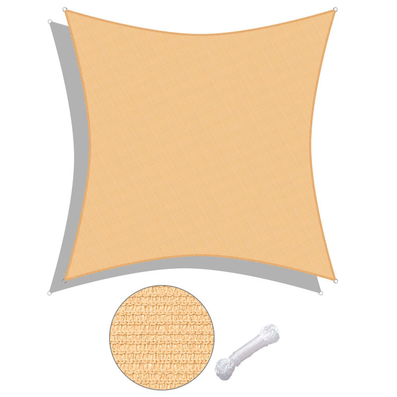 Toile d'ombrage carrée 10 pi Yescom, Ivoire, 18 pi x 1 8 pi