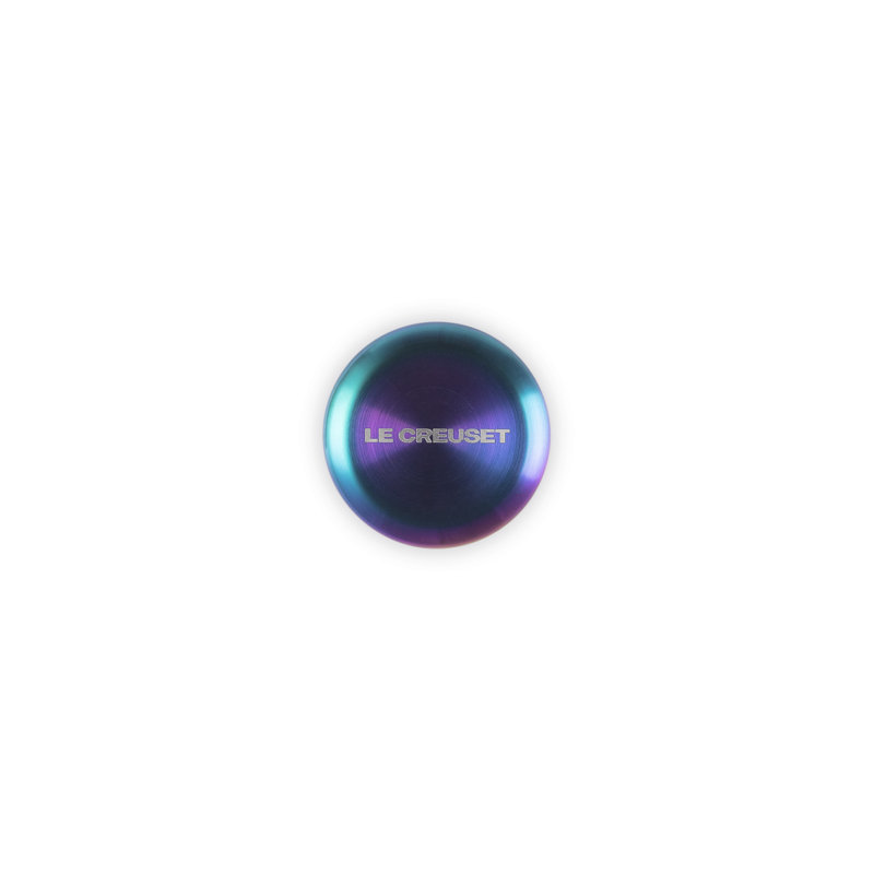 Signature Stainless Steel Knob, Purple/Green, 2.2" W