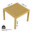 Ensemble de meubles d'intérieur / extérieur 2 pièces 1 chaises et 1 table basse Matériau PP imperméable - Ensemble de conversation pour patio facile à assembler-497578921