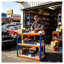 Heavy Duty 5-Tier Garage Storage Shelving Unit in Blue and Orange