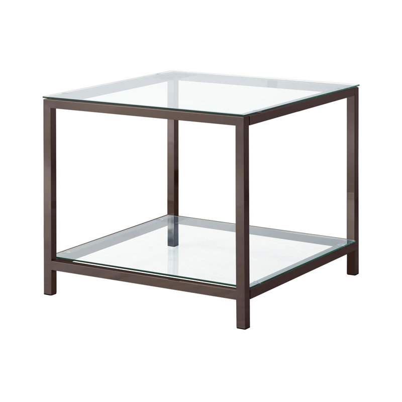 Harway Glass Top End Table