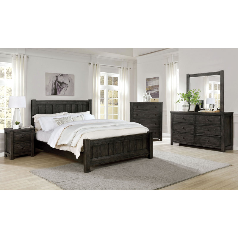 Ensemble de chambre à coucher configurable standard 4 pièces Carthy