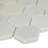 Castella Cambria Hexagon 12 in. x 12 in. Honed Marble Mosaic Floor and Wall Tile