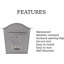Vic Iron Wall Mounted Post Box-682471726