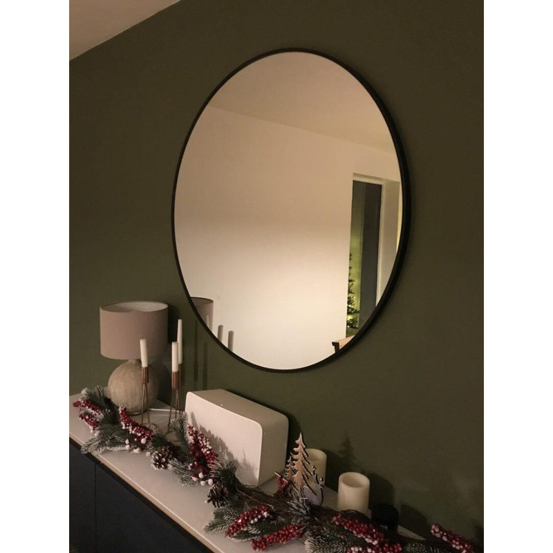 Luvine Mirror, 254 cm H x 254 cm W, Black