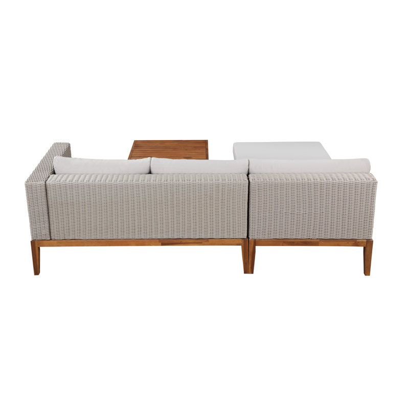 Ensemble de conversation modulaire avec coussins 3 pièces Rayoshann