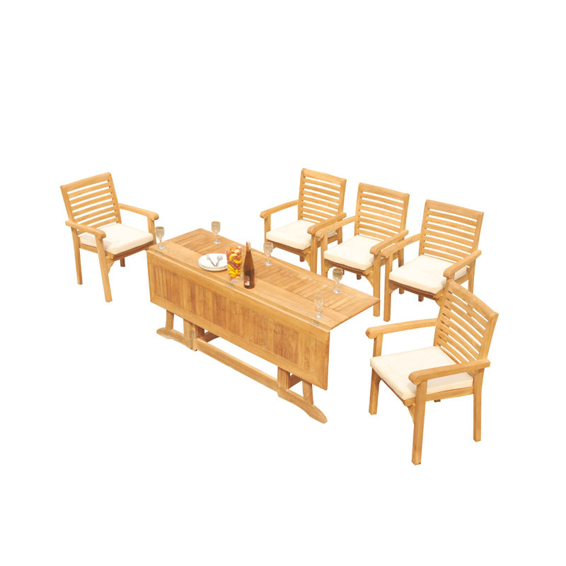 Ensemble de salle à manger rectangulaire pour 5 personnes 115 po Douberly