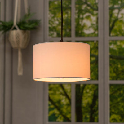 Symya 15cm H Cotton Round Lamp Shade ( Slip-On )