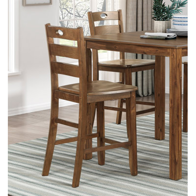 Counter Height 5Pc Dining Set Walnut Finish Table And 4 Counter Height Chairs Wooden Kitchen Dining Furniture Transitional Style ZXZX-B011P16851 -  Lark Manorâ¢, 74789B3032954C5CA122F8D0EF2248E5