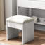 Miroir de salle de bain avec table et lumières - 3 tiroirs, blanc, style tendance, qualité et design élégant