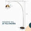 Lampe sur pied arquée 75,6 po Eckehard-973476218