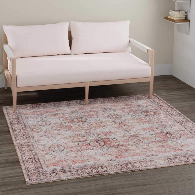 Bungalow Rose Abigail Timeless Rug, Carré 7 pi 10 po x 7 pi 10 po