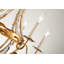 6 Light Traditional Antique Gold Chandelier
