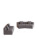 Deux sièges courbés et deux sièges simples, canapé modulaire courbé en chenille avec 4 coussins, canapé modulaire symétrique courbé, deux sièges courbés et deux sièges simples-981051921
