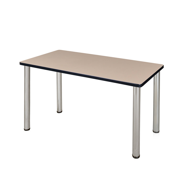Plateau de table de formation Kee, Chrome, Acajou, H 29 po x L 72 po x l 24 po