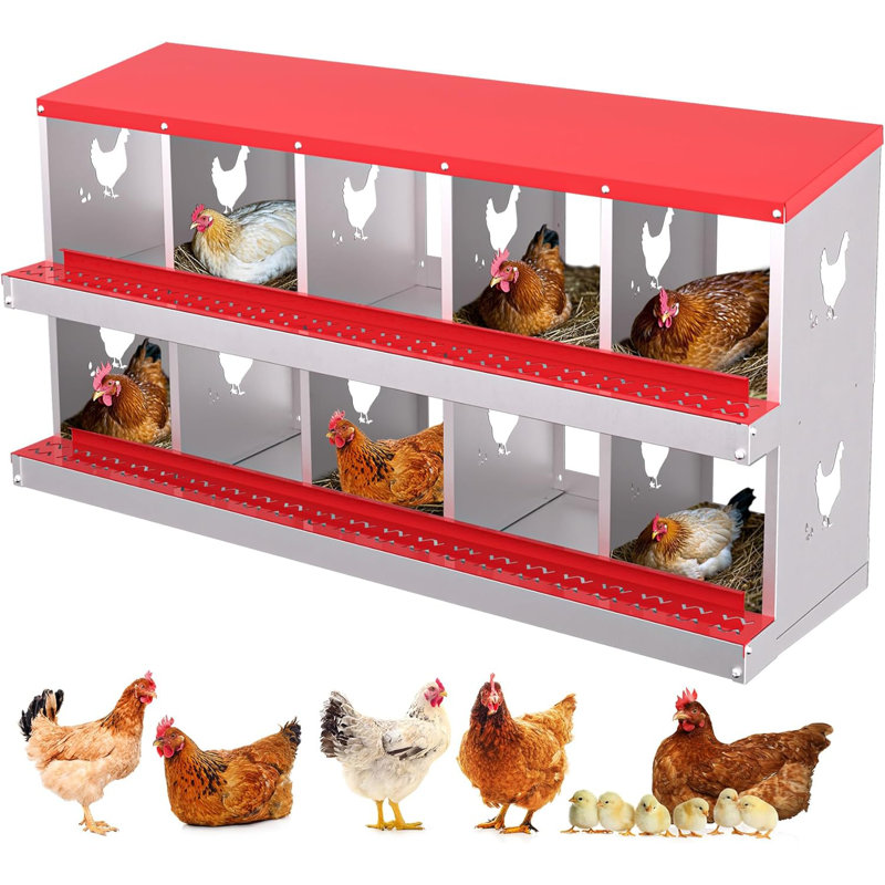 Metal Nesting Boxes, Red