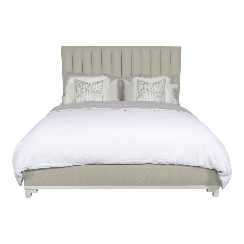 Jemma King Upholstered Panel Headboard, Ian Smoke