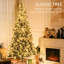 Arbre 24,73 lb avec retardateur de flamme et branches 1188 lumières chaudes