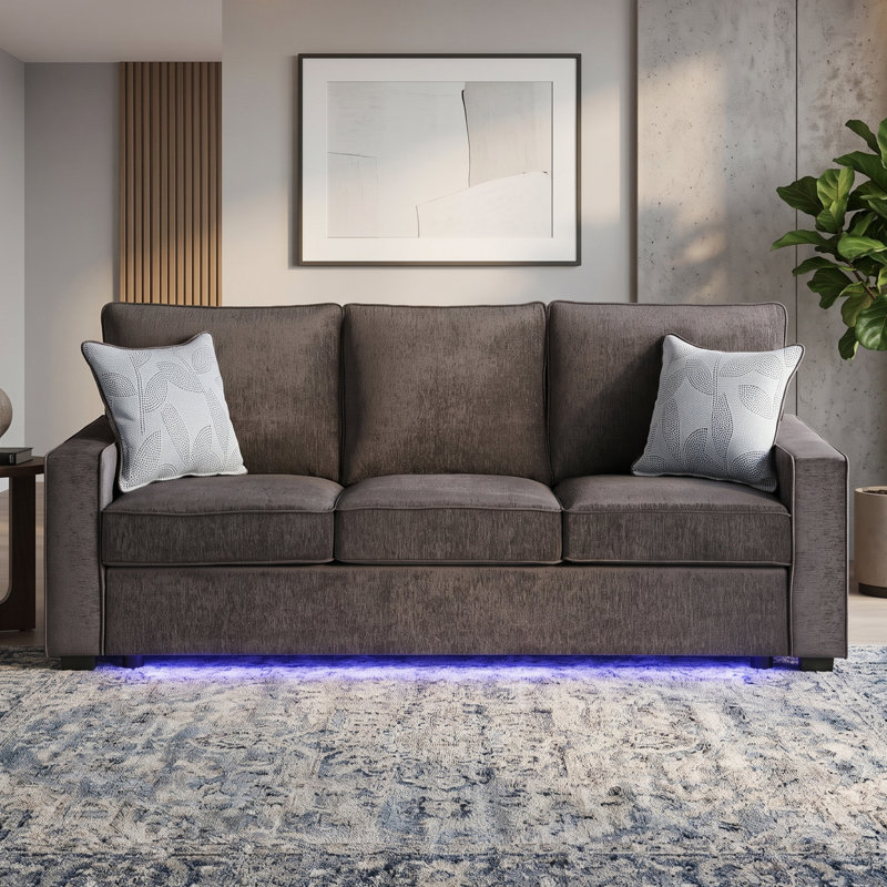 Canapé Whalan gris anthracite, Gris anthracite