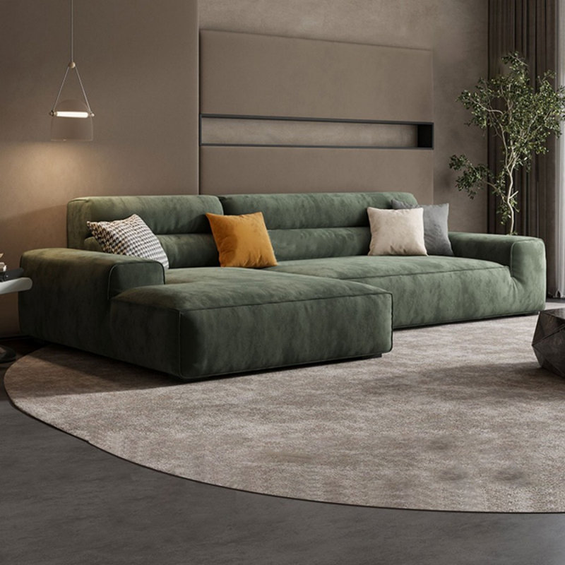 Canapé modulaire 2 pièces rembourré, 32,68 po H x 102,36 po x P 62,99 po, Orienté à gauche (vu de face)