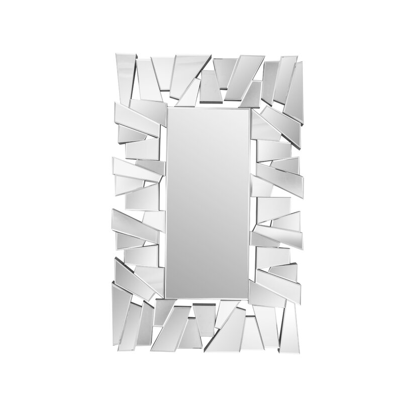 Metro Lane Charlisa Rectangle Glass Wall Mirror & Reviews | Wayfair.co.uk