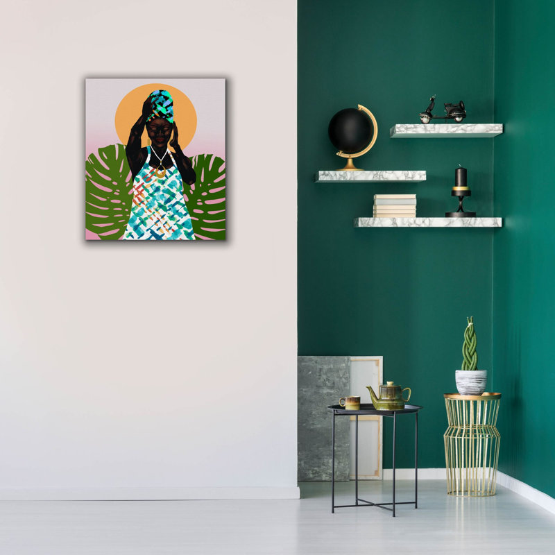 Toile épique Graffiti «Her Faith» par Alonzo Saunders, 26 po x 30 po, H 30 po x l 26 po