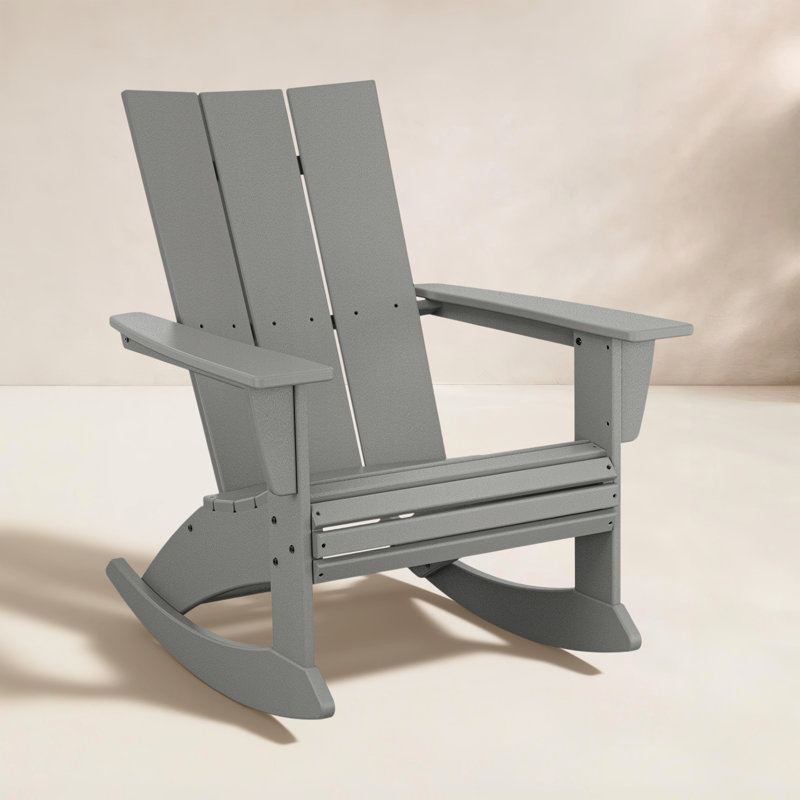 Chaise berçante POLYWOOD, Gris ardoise