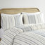 Housse de couette en coton et taies décoratives avec chenille - motifs géométriques imprimés-119105391