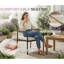 Linen Blend Upholstered Armchair-306942540-306942542