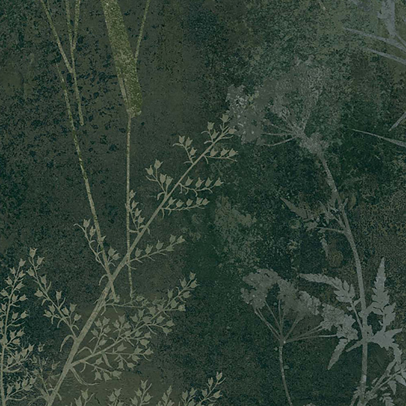 Floral Wallpaper Double Roll, Green