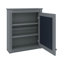 Armoire de rangement murale de salle de bain avec miroir, armoire à pharmacie avec tablette réglable-1807609038