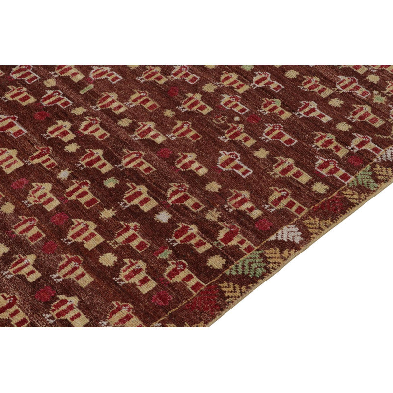 Burano Hand Knotted Wool Area Rug, Rectangle 10' x 14'